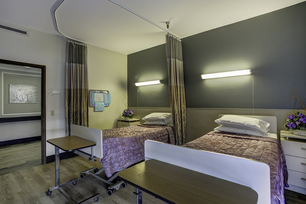 Comfortable bedding in skilled nursing facility